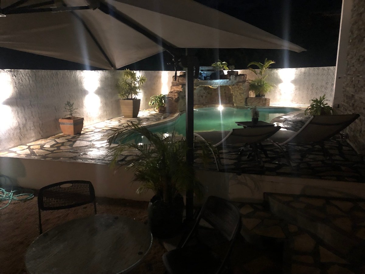 Private swimming pool at Lux Cherry Villas Mauritius
