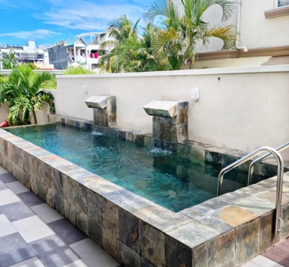 La Peregrina fully equipped modern kitchen — Flic en Flac Mauritius