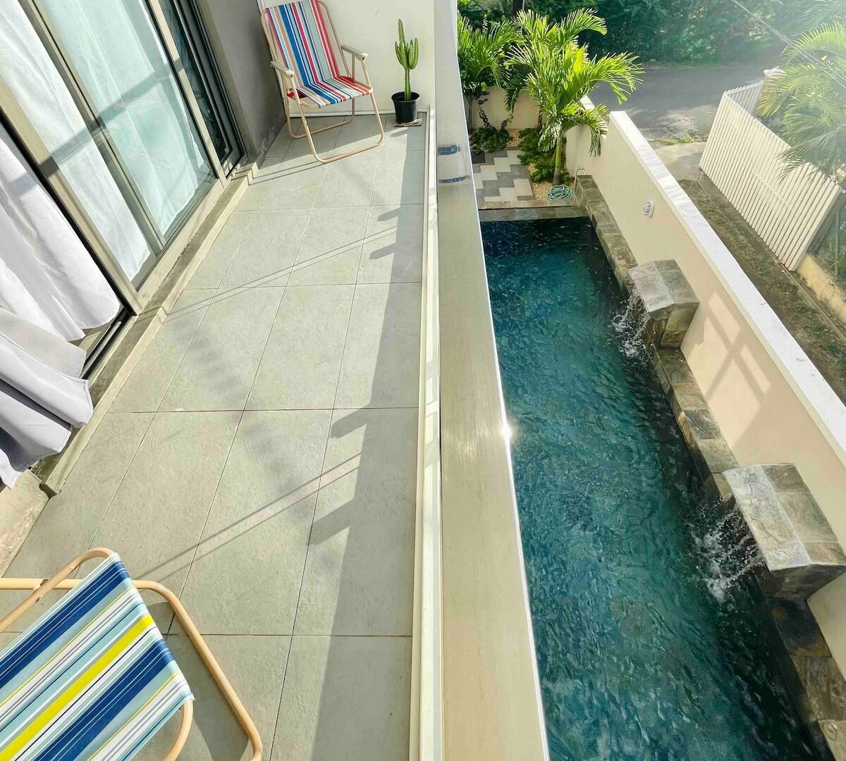 La Peregrina roof terrace with sea views — Flic en Flac Mauritius