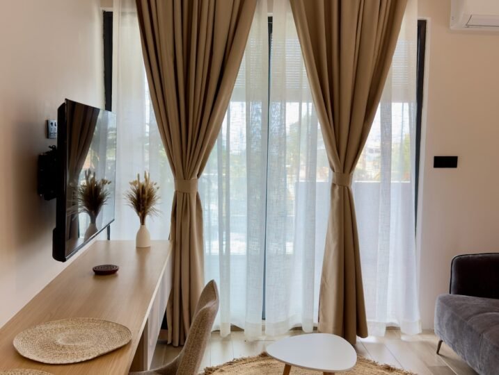 Panoramic seaview balcony at sunset — Seaview Studio Flic en Flac Mauritius