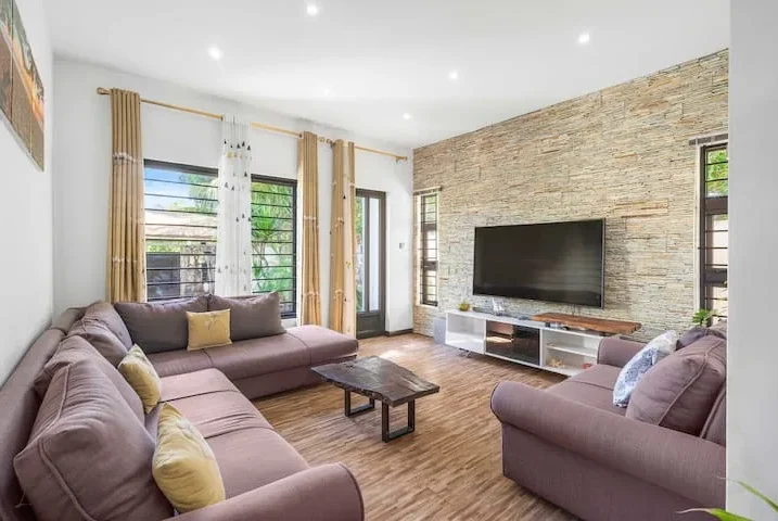 Turquoise Bay Villa Trou aux Biches Mauritius — Living Room Tv