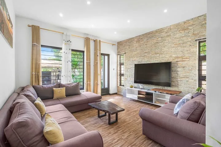 Turquoise Bay Villa Trou aux Biches Mauritius — Living Room Tv