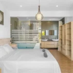 Turquoise Bay Villa Trou aux Biches Mauritius — Master Bedroom Tub View